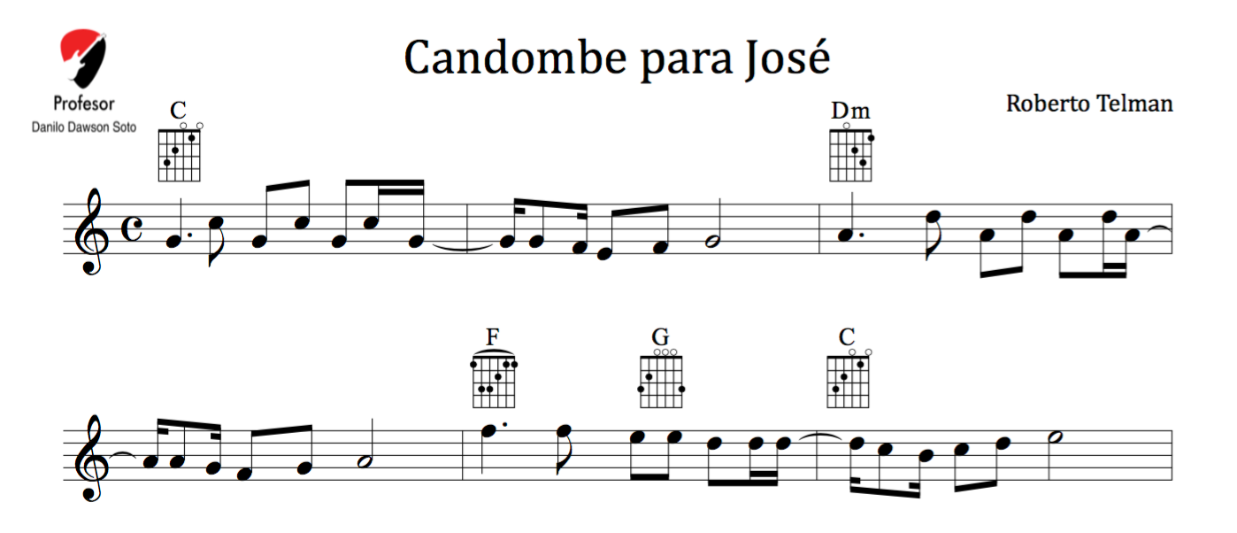 PARTITURA DE CANDOMBE PARA JOSÉ (Illapu) - Payhip