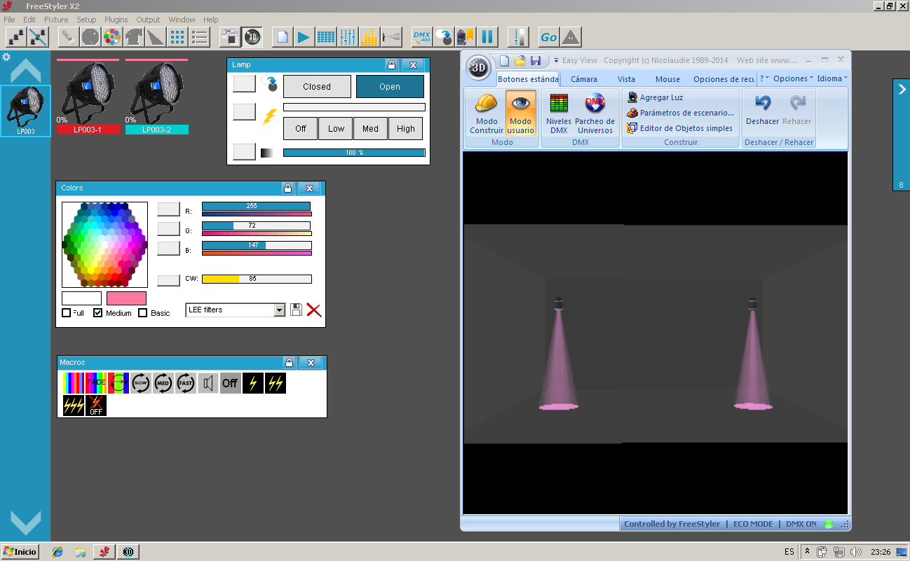 Librería De Magic 3d Easy View P/ Lp003 Rgbw De Big Dipper Payhip