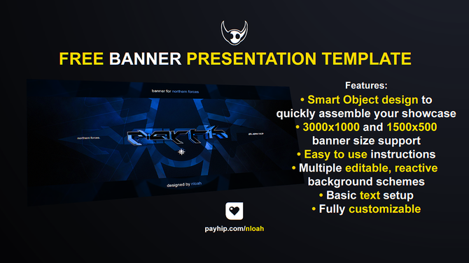 Free Header/Banner Presentation Template - Payhip