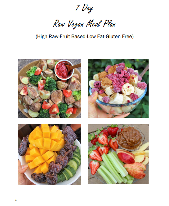 7 Day RAW VEGAN Meal Plan - Payhip