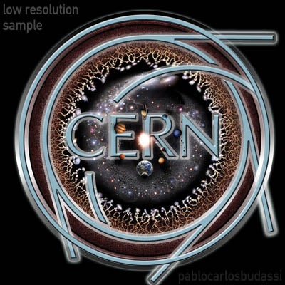 CERN Logo with the Universe - Payhip