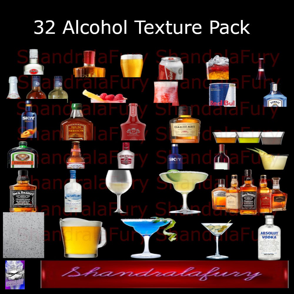 32 Alcohol texture pack Payhip