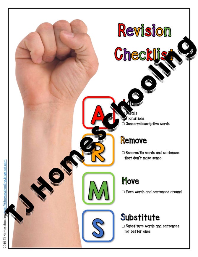 ARMS & CUPS Revising and Editing Checklists Payhip