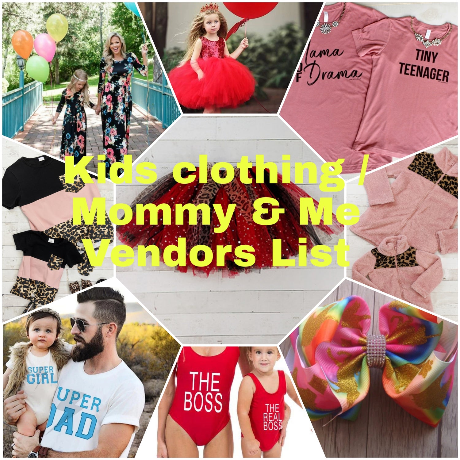 Kids Clothing /Mommy & Me Vendors List Payhip