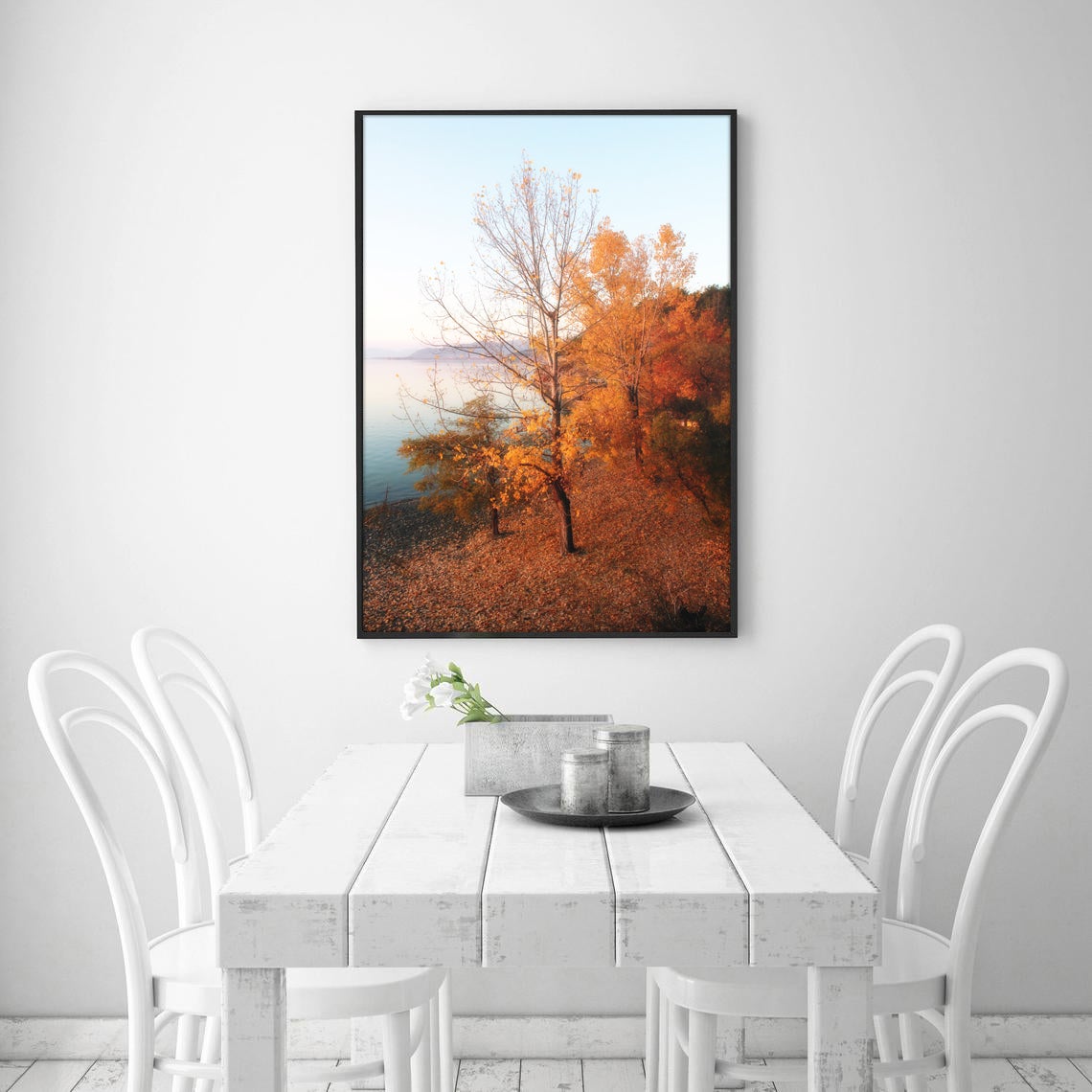Tree Wall Art Photography,Autumn Coastal Wall Art,Fall Tree photo,Fall Wall Decor,Digital