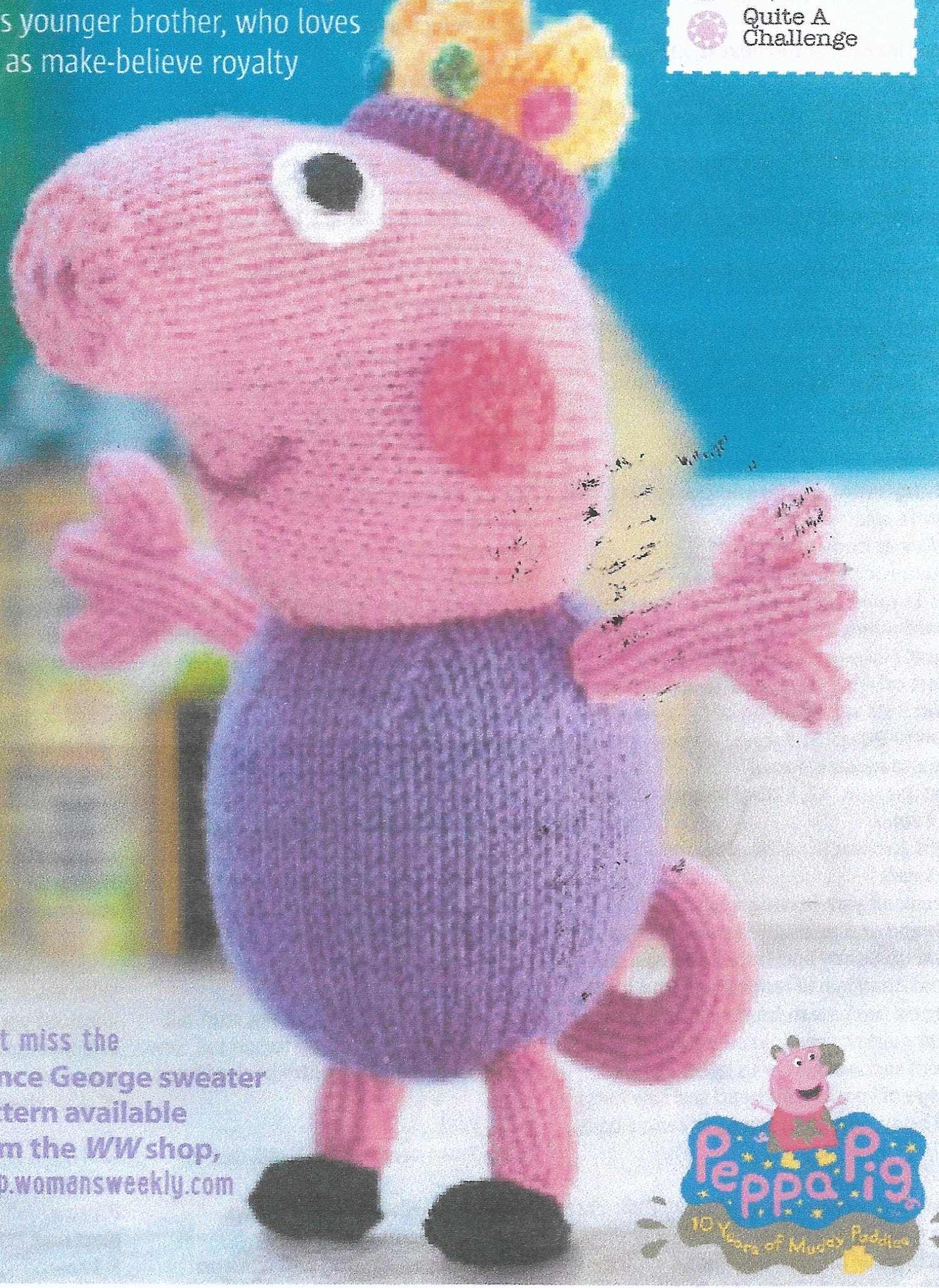 Peppa Pig Prince Toy Digital Knitting Pattern Payhip