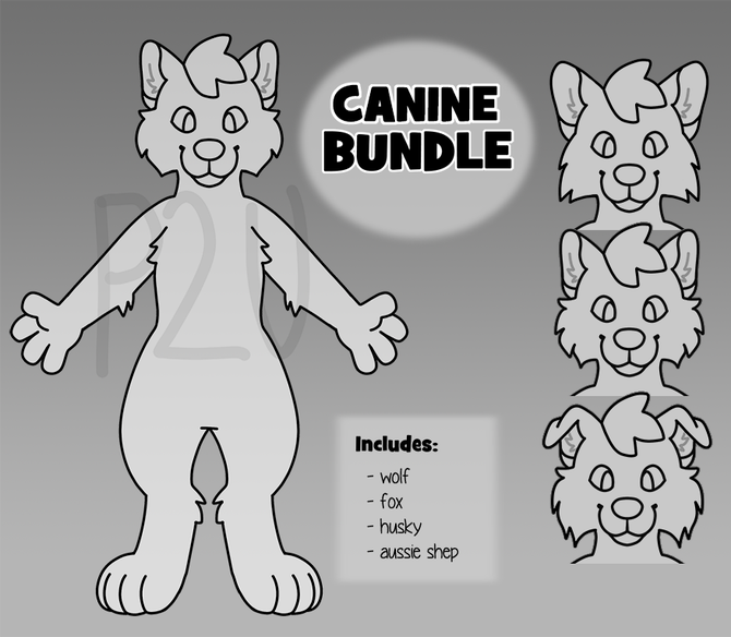 Furry Reference Base - Canine Bundle - Payhip