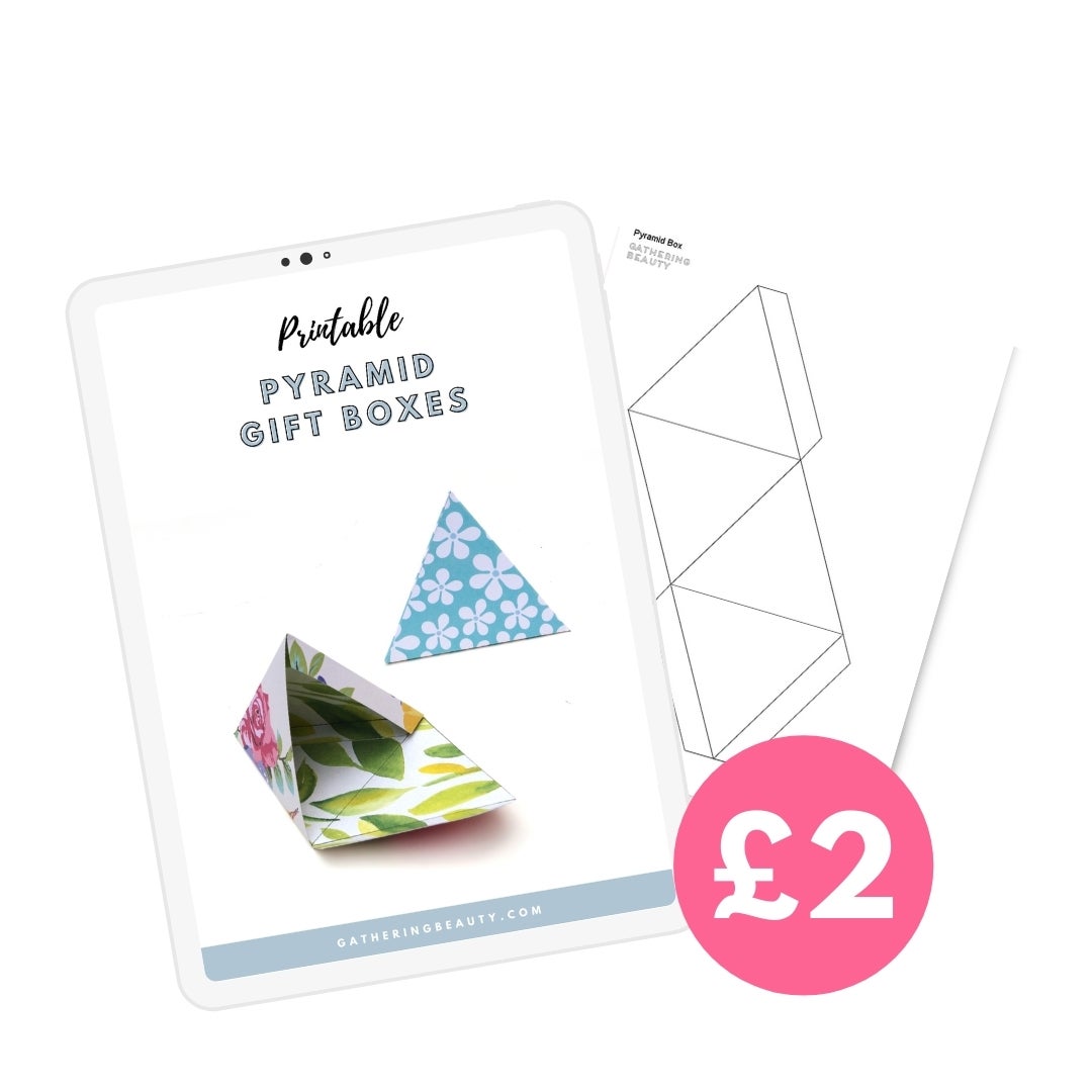 Pyramid Gift Box Template Pdf Pyramid Gift Box Template Pdf