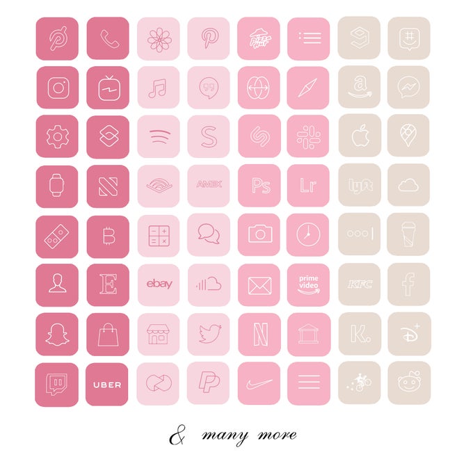 Pink Pastel Ios 14 App Icons Cute Cream Aesthetic Iphone Home Screen Payhip Pink Pastel Ios 14 App Icons Cute Cream Aesthetic Iphone Home Screen Payhip