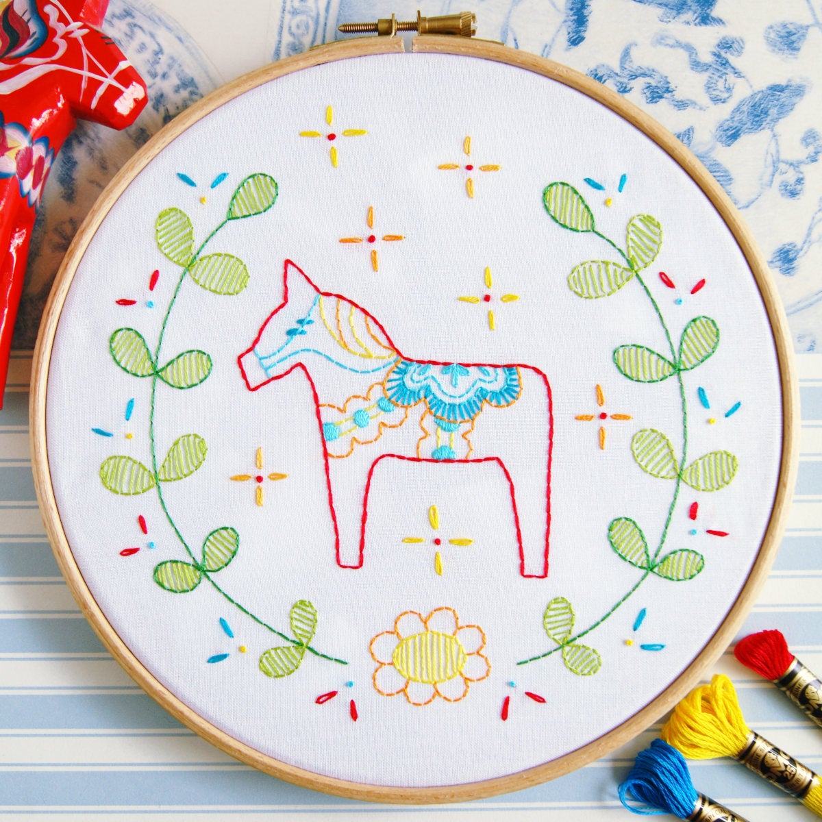 dala horse embroidery design victoriaabnormal