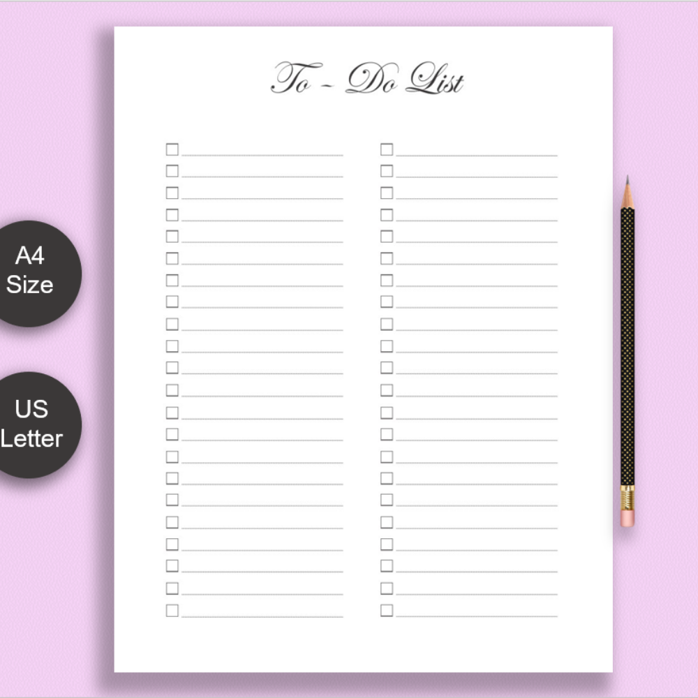 to do list printable to do list planner page productivity planner to