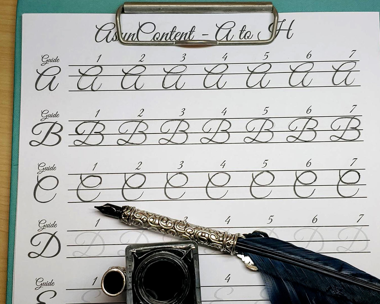 How To Write Copperplate Script Calligraphy At Home, Copperplate