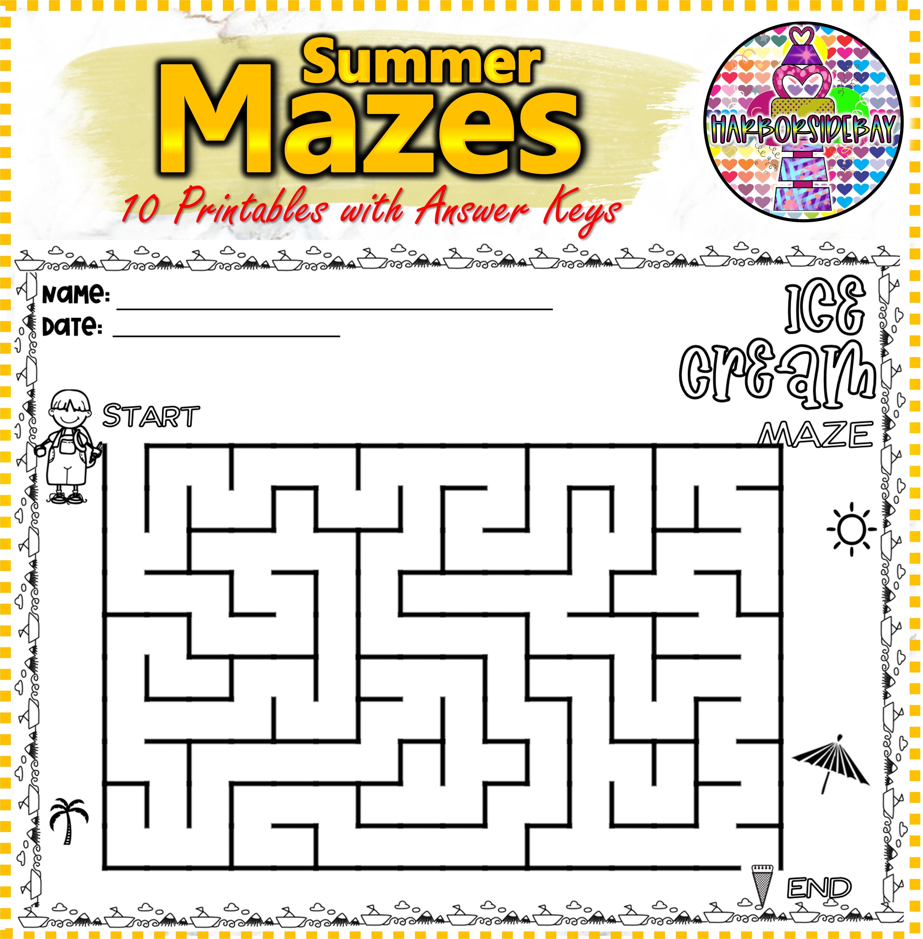 maze printables payhip