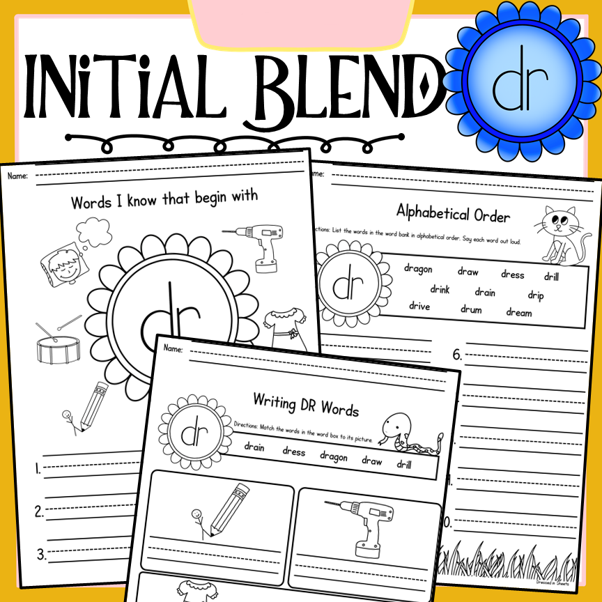 Initial Blend DR Worksheets - Payhip
