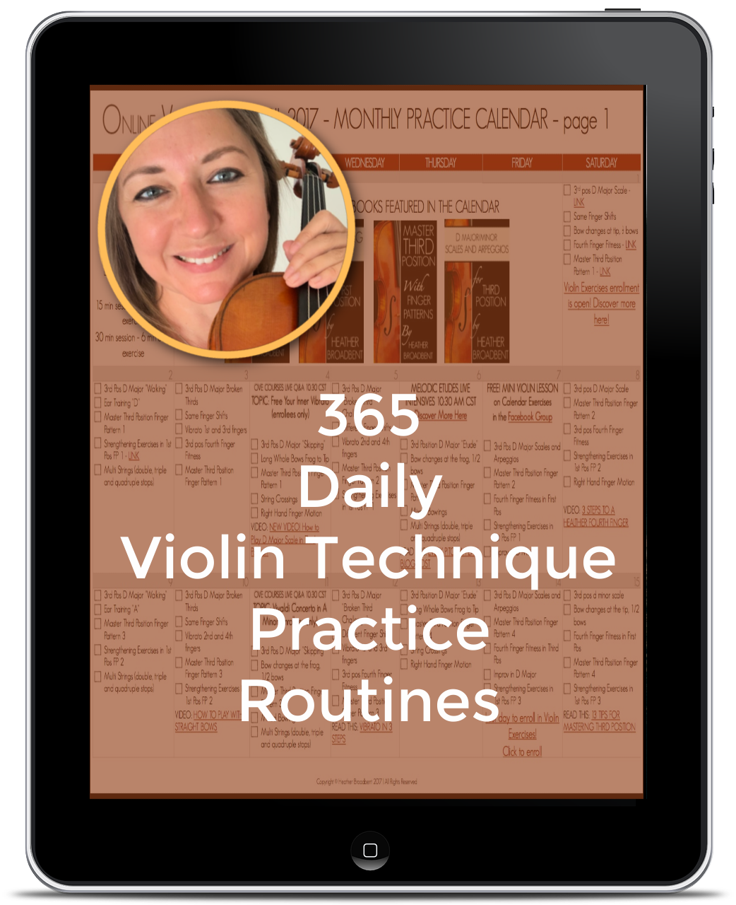 15 Minute Daily Violin Exercises Practice Calendar – KPKIF