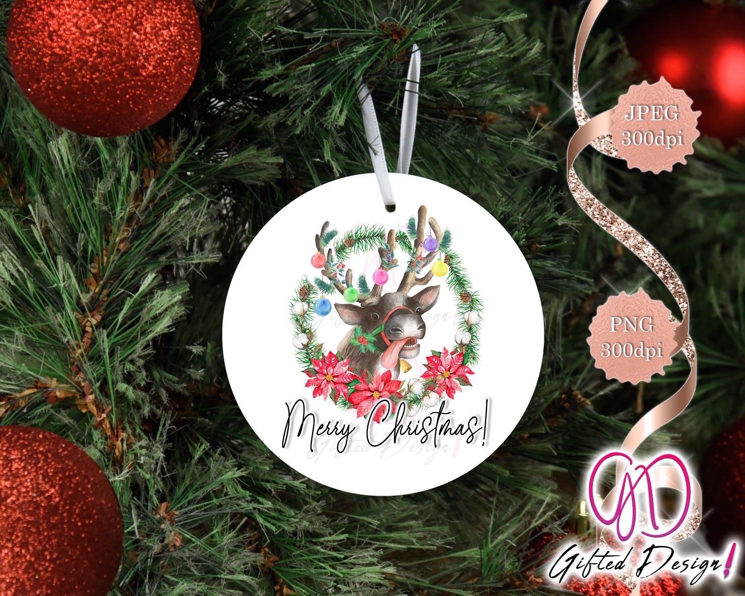 Crazy Christmas Reindeer Set of 3! Payhip