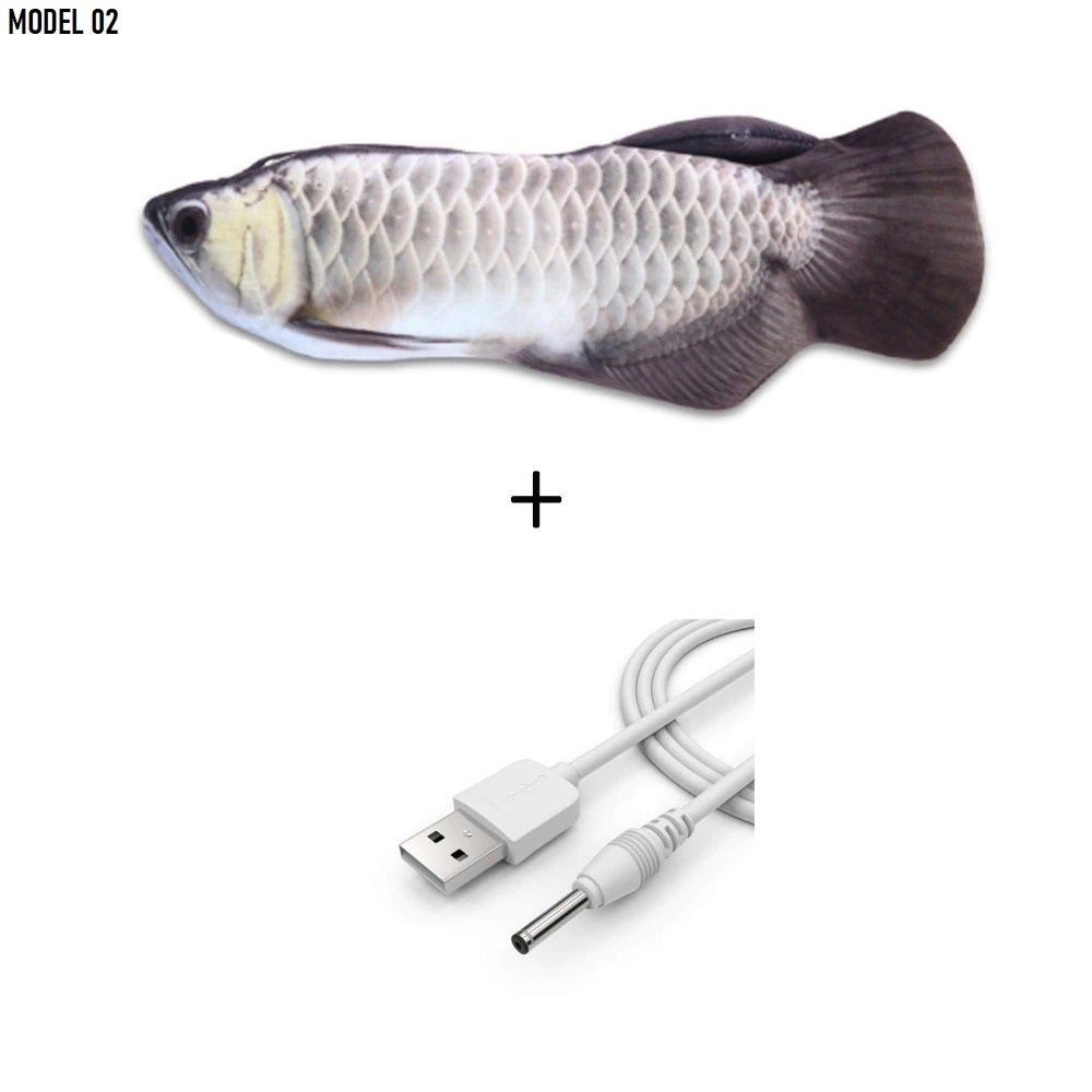 Hot Deal Electric Flopping Fish Dog Toy Cat Toy Pet Moving Bite Toy