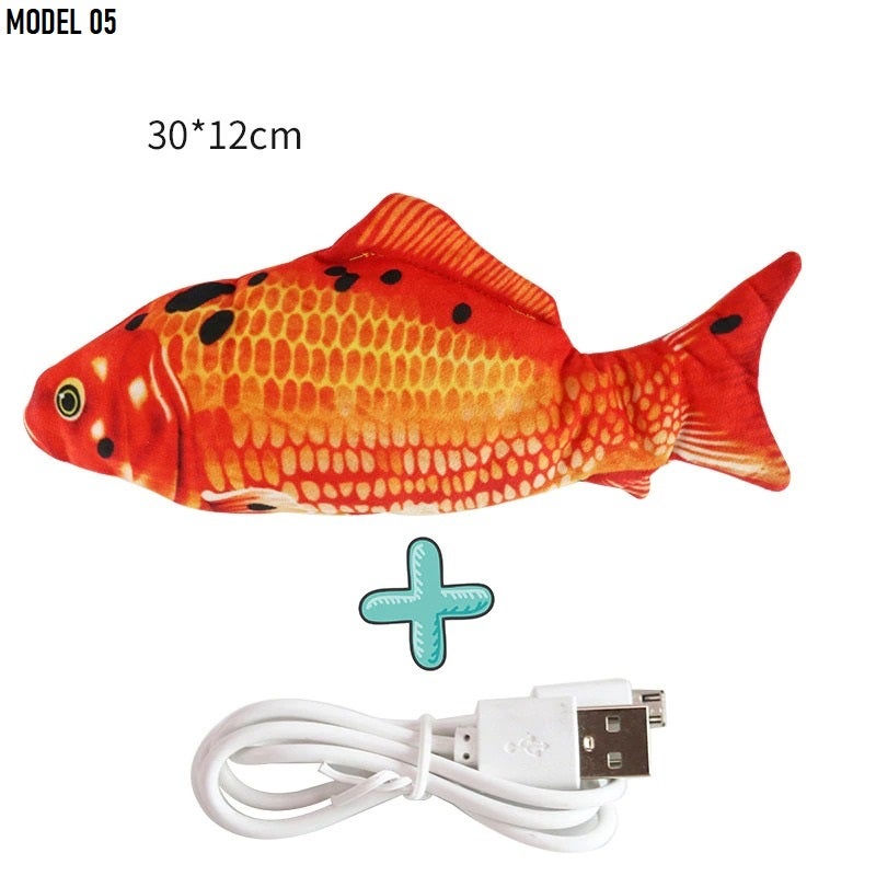 Hot Deal Electric Flopping Fish Dog Toy Cat Toy Pet Moving Bite Toy