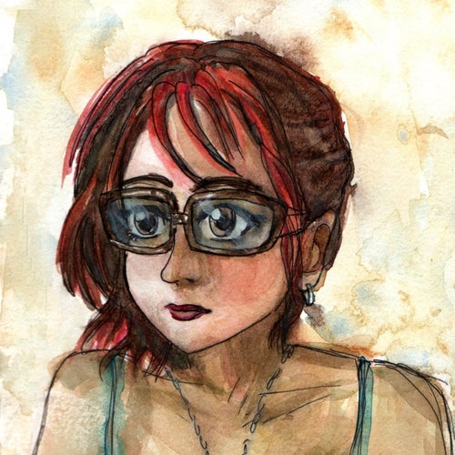 Watercolor self portrait