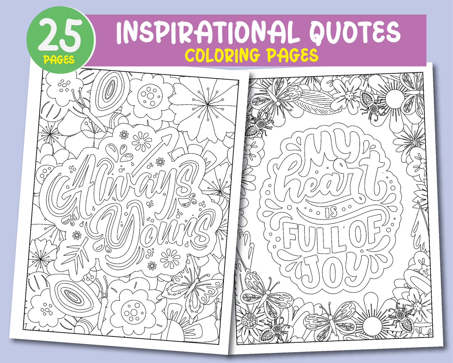 free inspirational quotes coloring pages vol 1 payhip