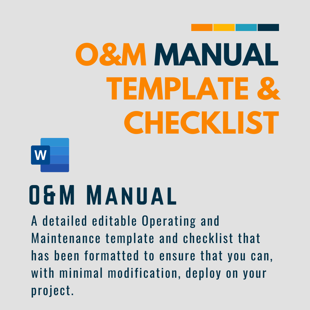  012 O M Manual Template Checklist MS WORD Payhip