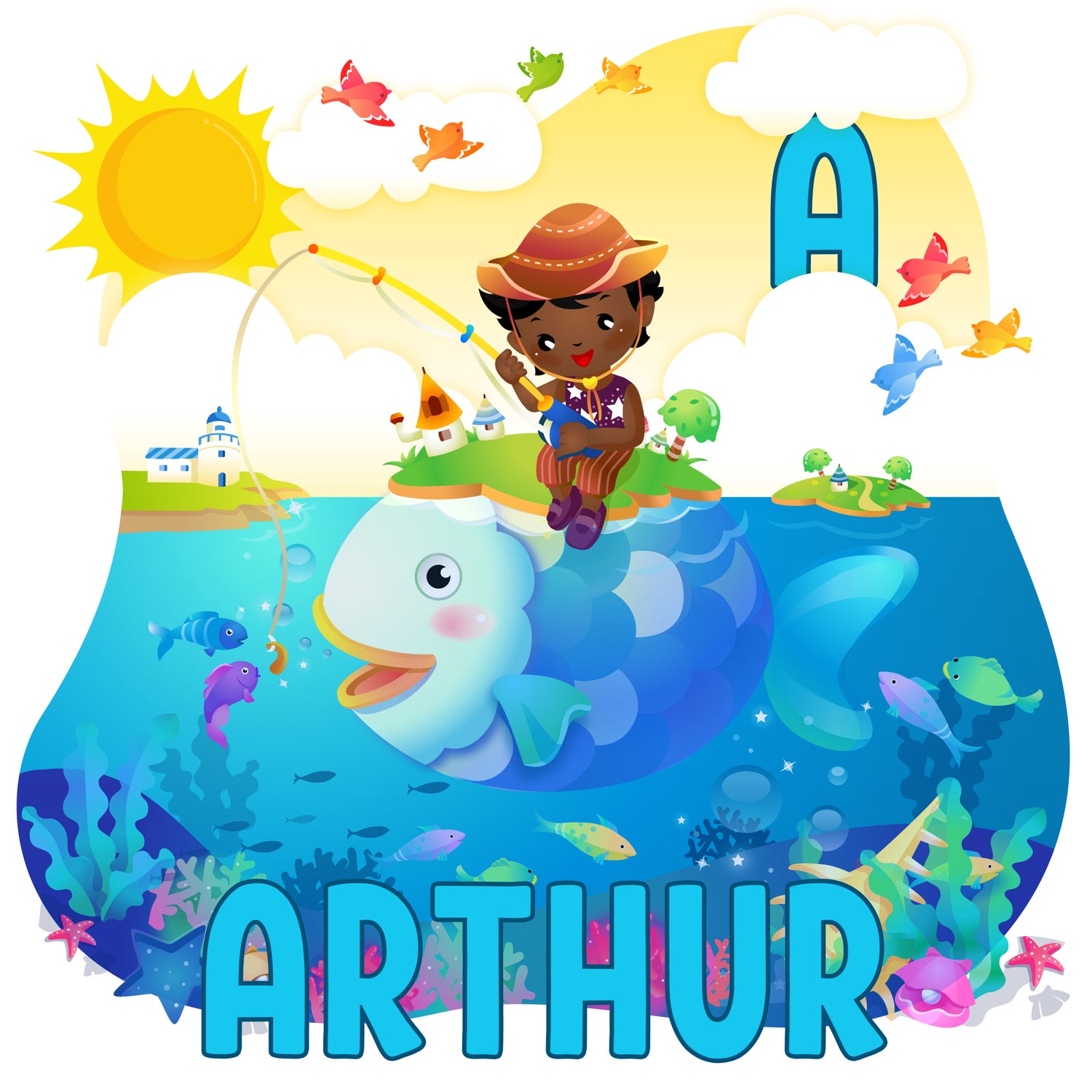Fishing Alphabet (2 Versions) - Payhip