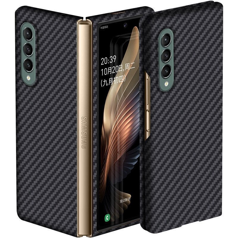 Reviewing Carbon Fiber Samsung Galaxy Z Fold 3 Case Cover Full