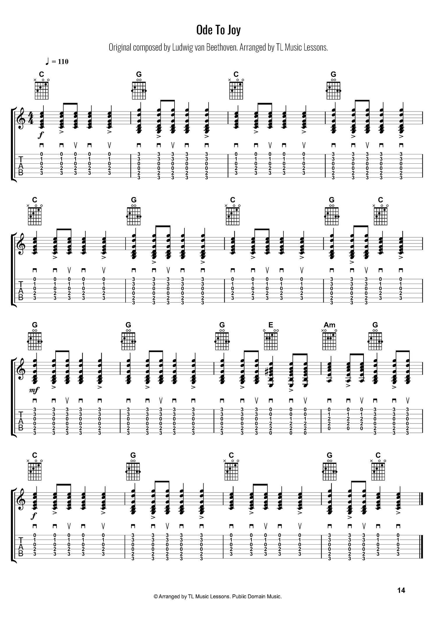 Fingerstyle Guitar Easy Songs in the Public Domain Payhip