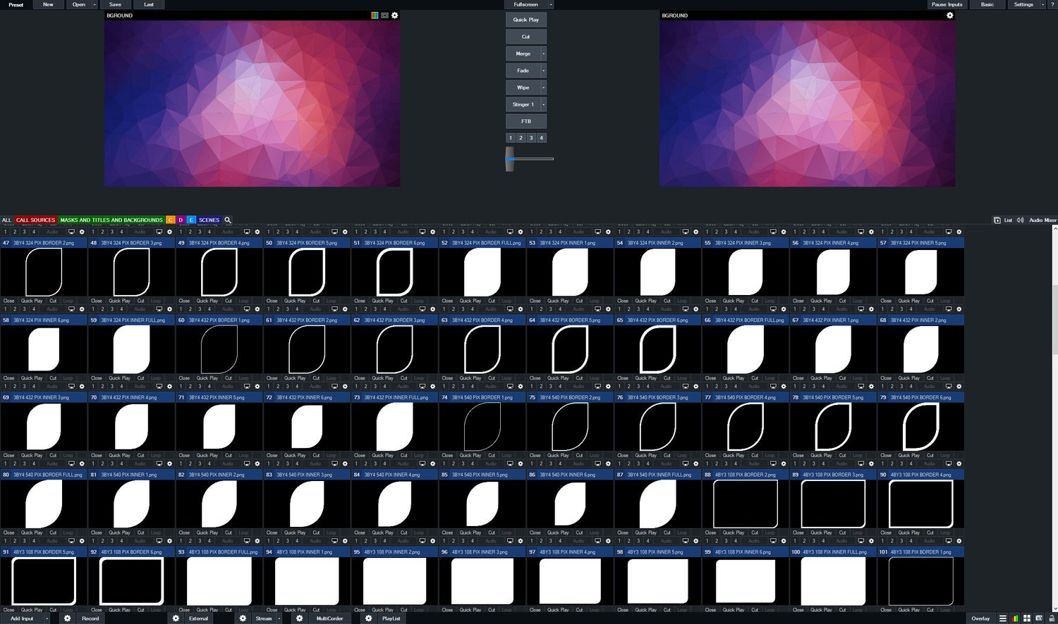 vMix Rounded Corner Masks/Overlays/Borders Payhip
