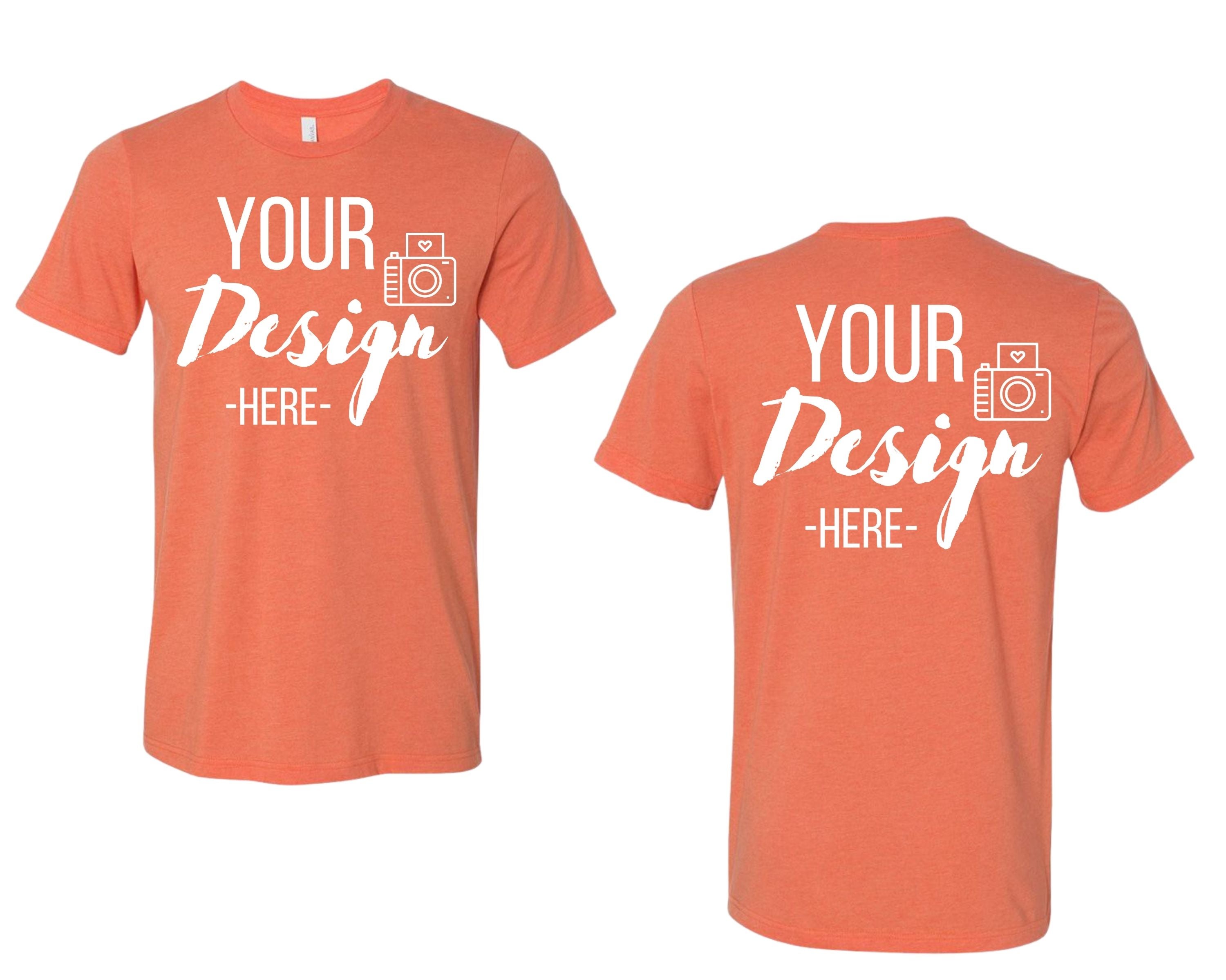 orange shirt mockup