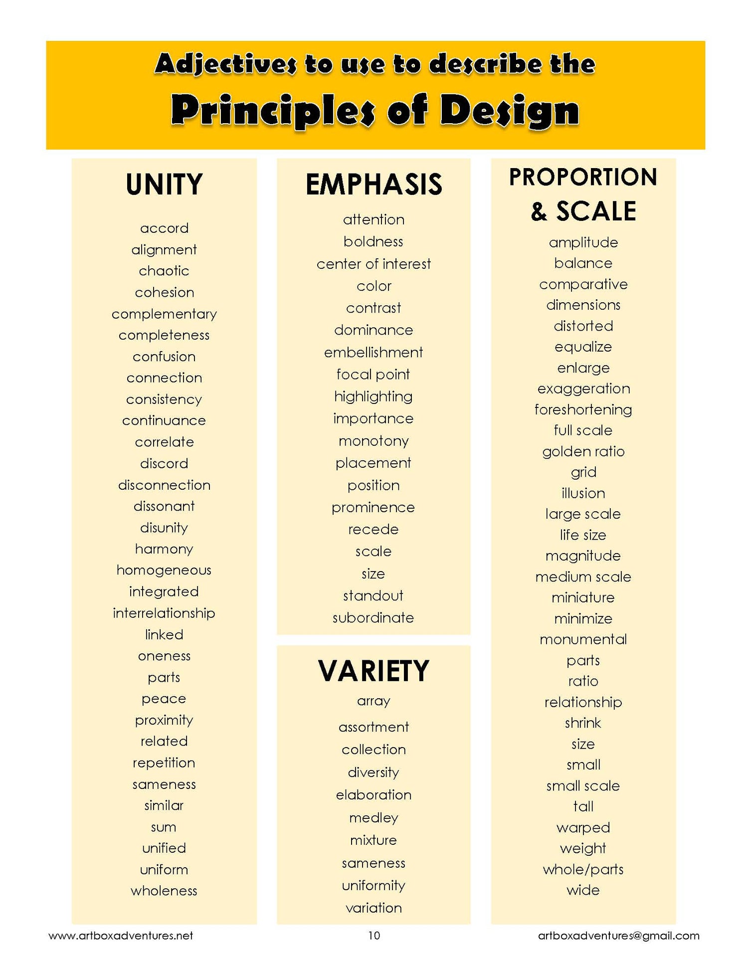 The Student-Friendly Guide to the Elements and Principles of Design ...