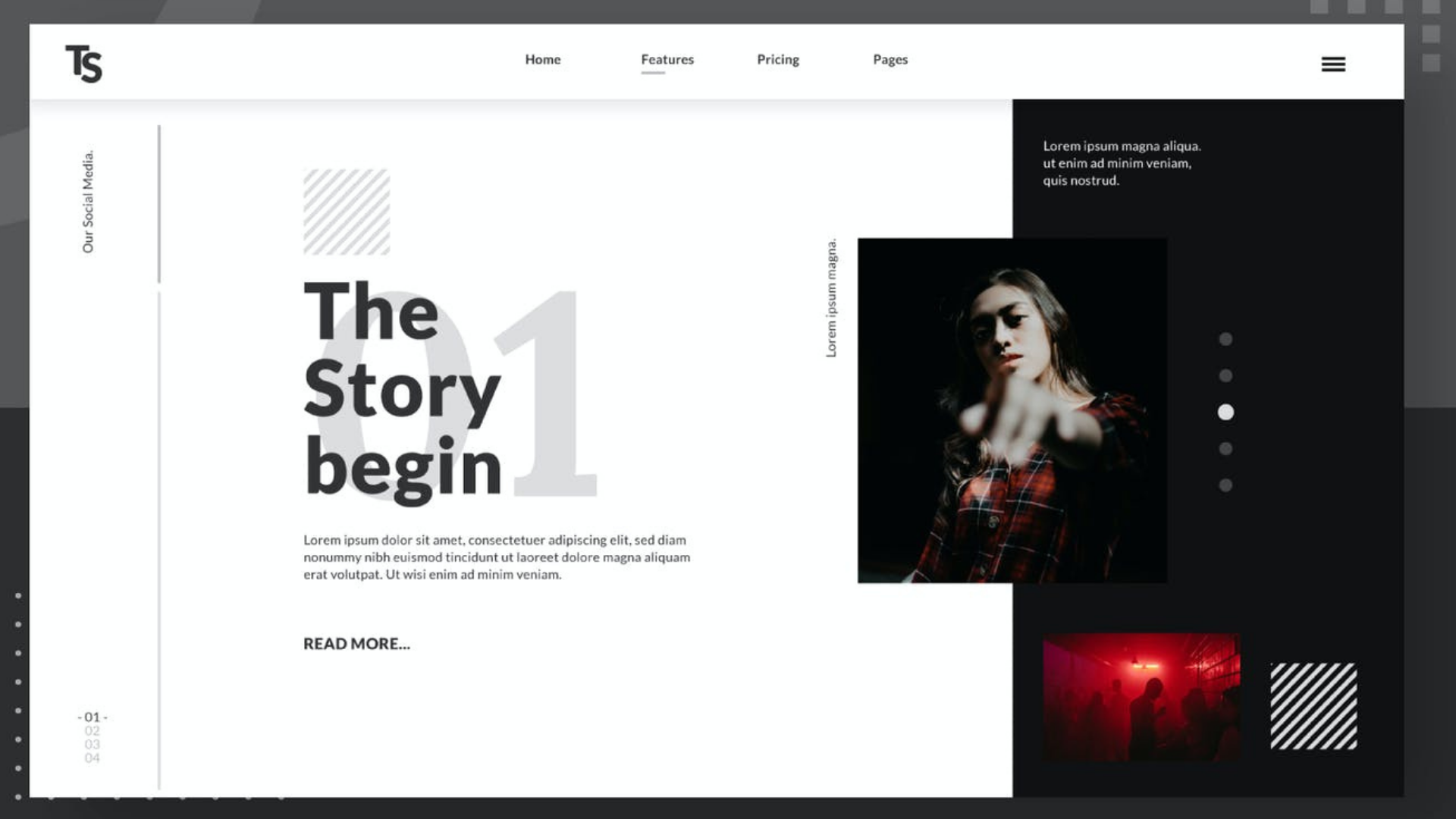 Hero Website Header PSD - XD - Payhip