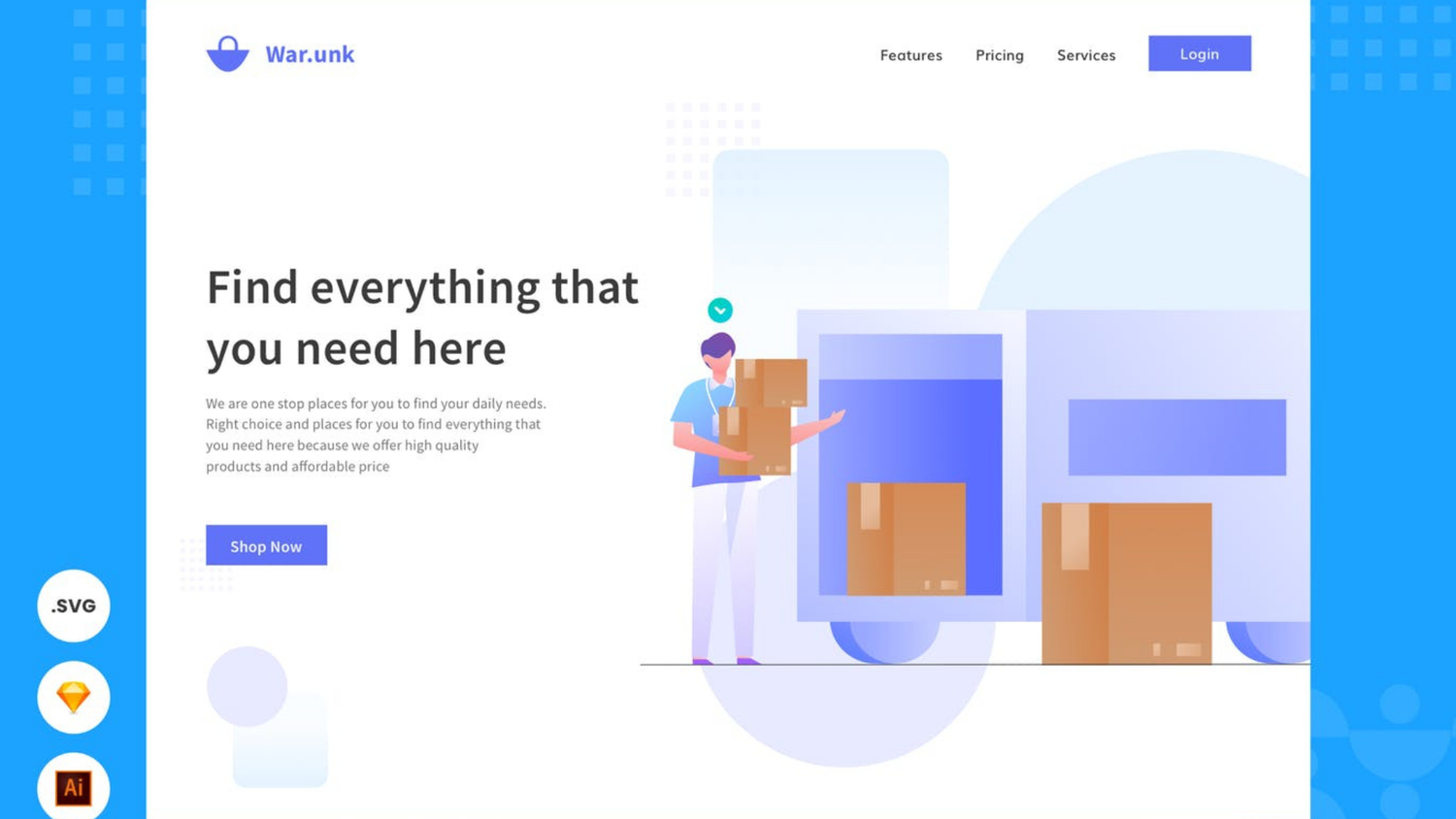 Website Hero Header Design - Payhip