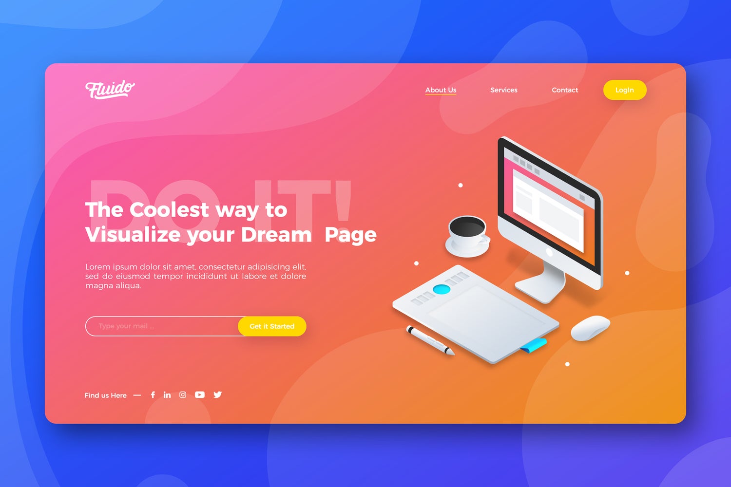 Website Hero Header Design - Payhip