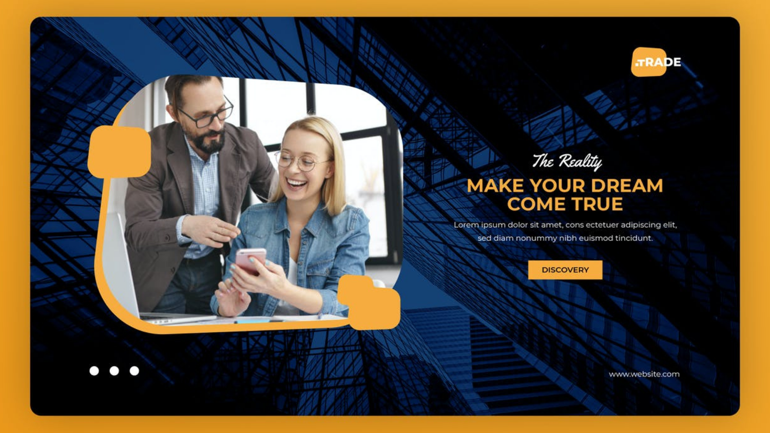 Technology website hero header template - Payhip