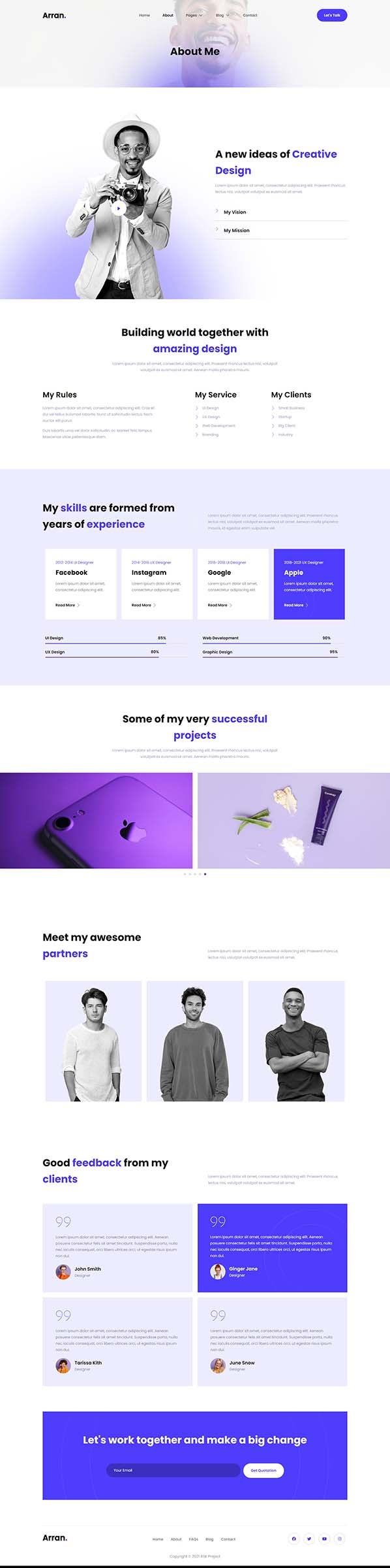 Personal Portfolio Elementor Template Kit - Payhip