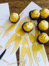Golden Wings for a Snitch - printable wings for Ferrero Rocher snitches ...