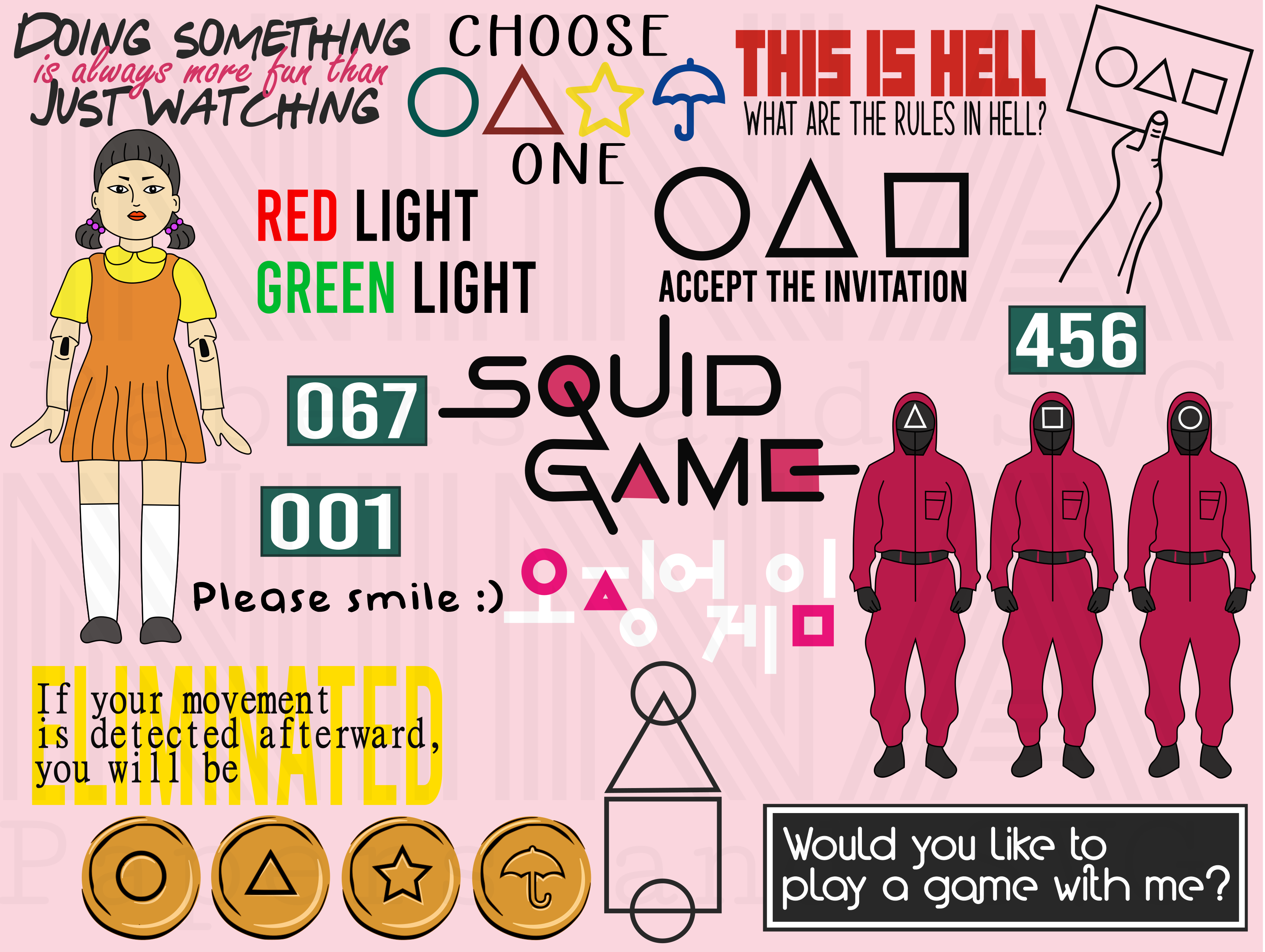 Squid Game SVG PDF PNG - Payhip