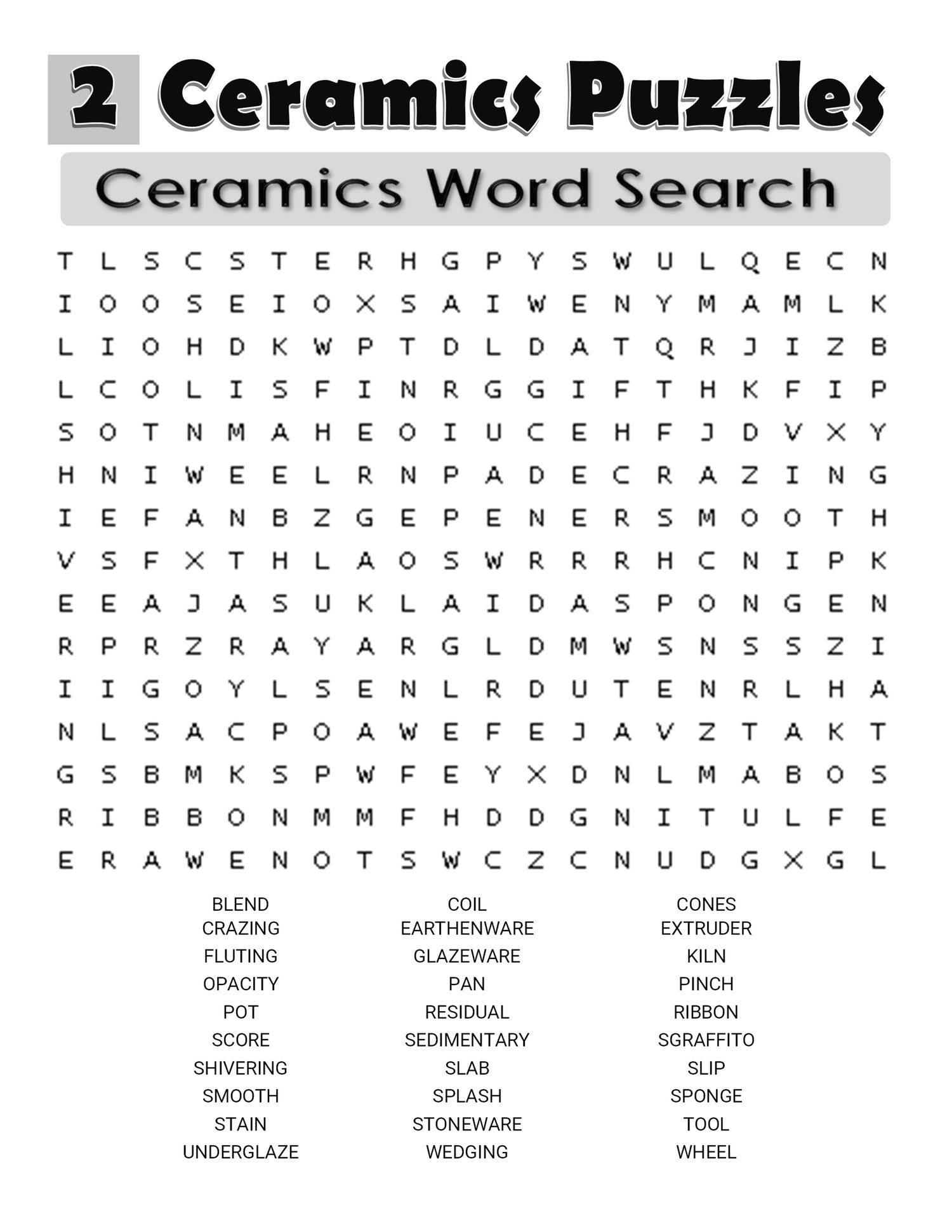 Ceramics Puzzles 8 Fun Activities for Students Payhip
