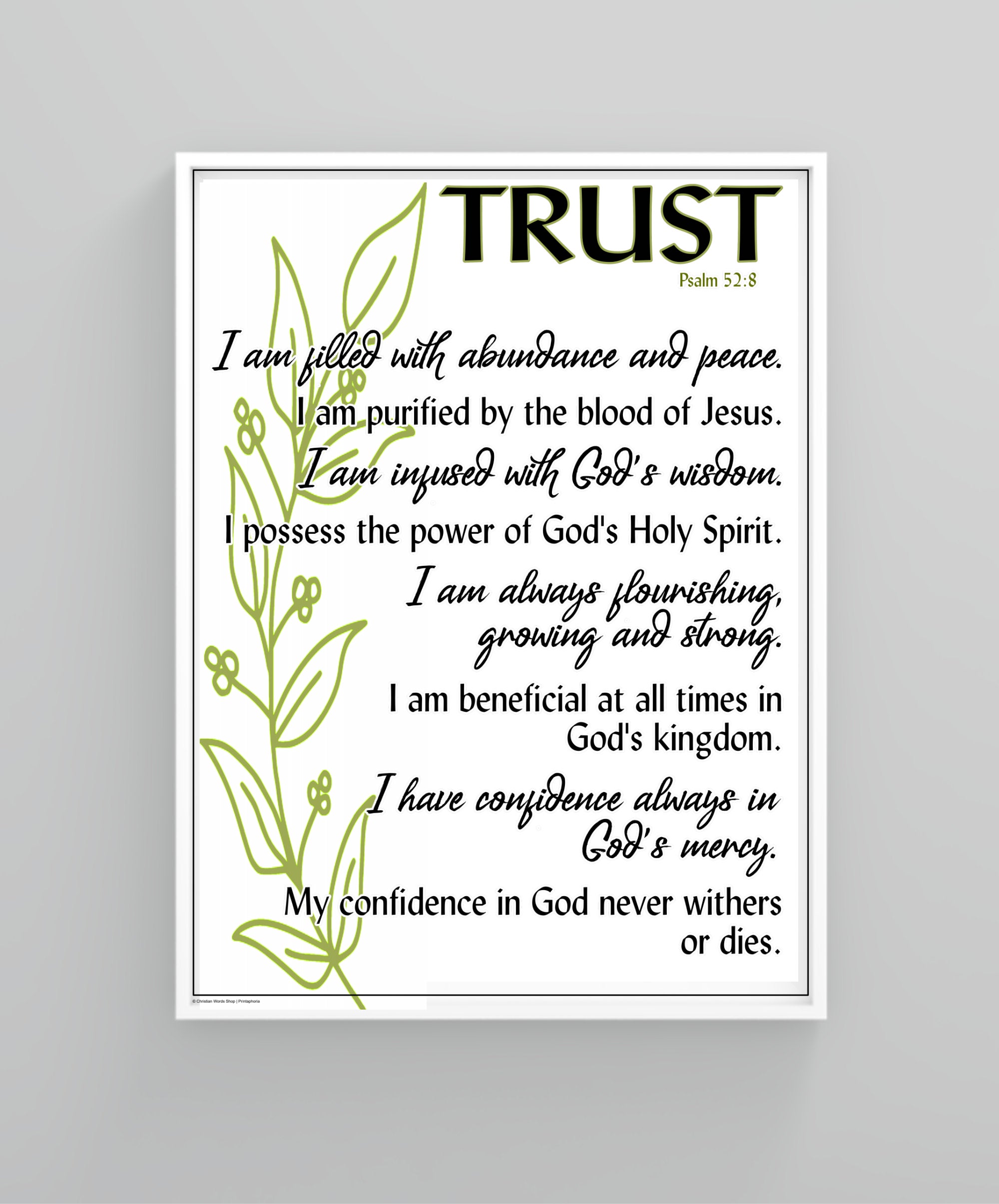 Trust Scriptures Printable Art