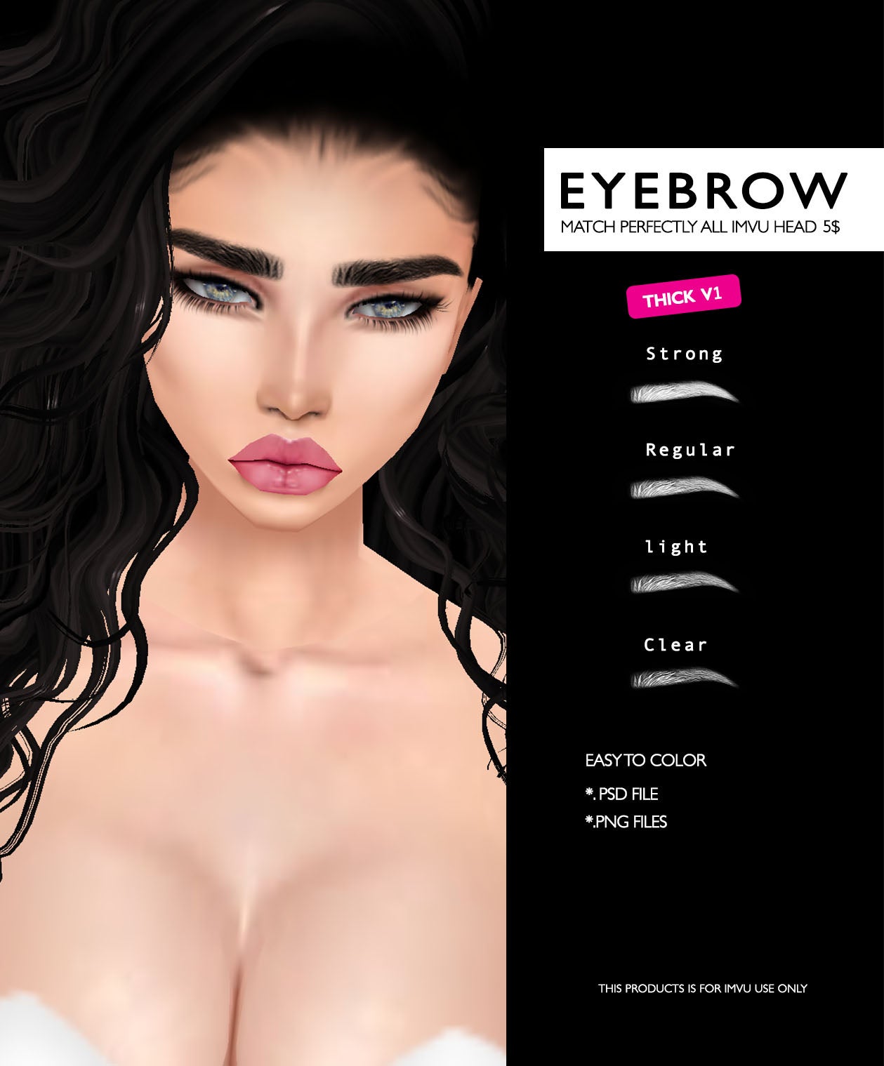 EYEBROWS PSDs Normal resells rights Payhip