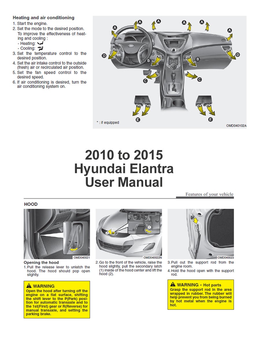 2010 to 2015 Hyundai Elantra Owners Manual Payhip