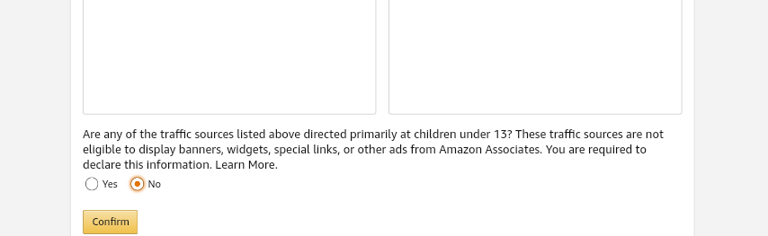 Amazon affiliate program for affiliate marketing traffic source query
