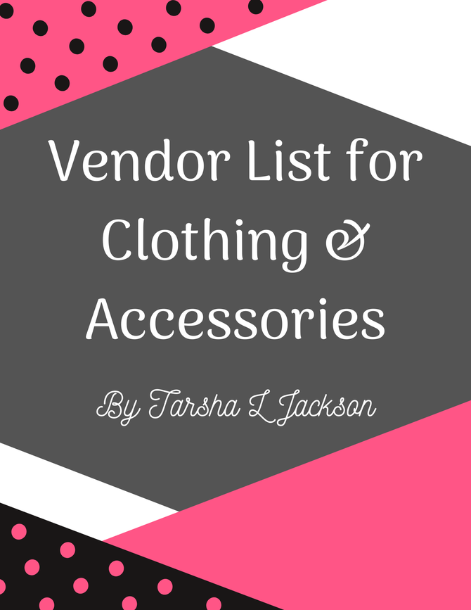 Vendor List for Clothing and Accessories Payhip