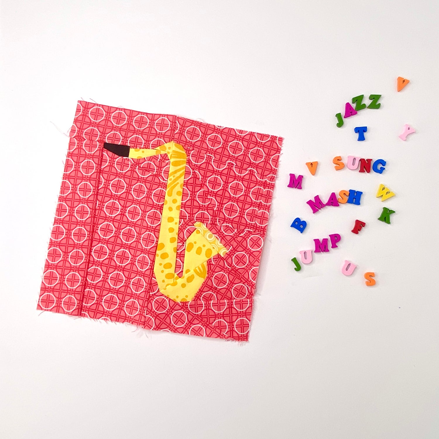 Saxophone Quilt Block Pattern