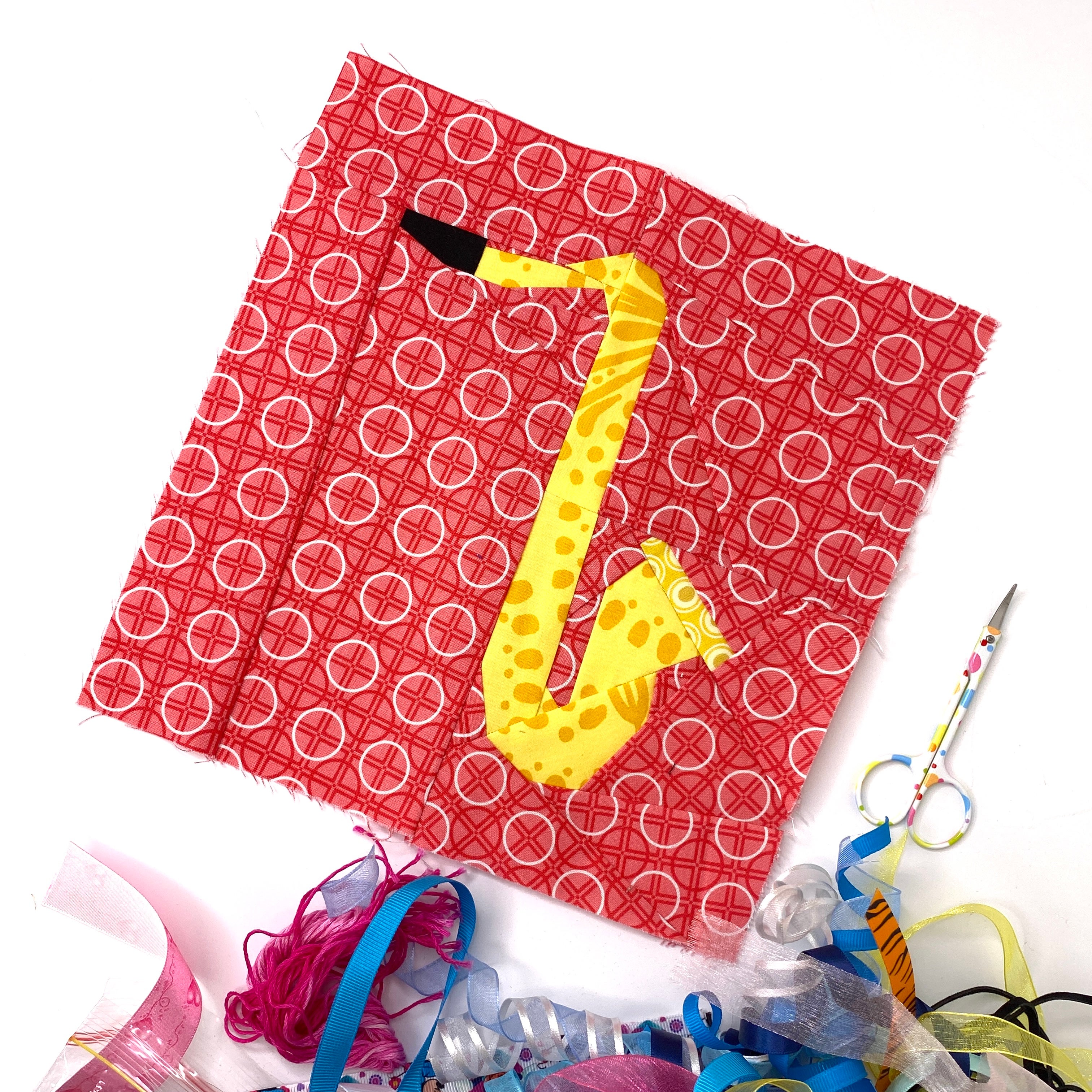 Saxophone Quilt Block Pattern