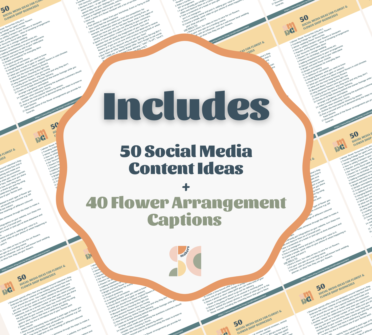 Social Media Post Ideas and Flower Arrangement Captions for Florists