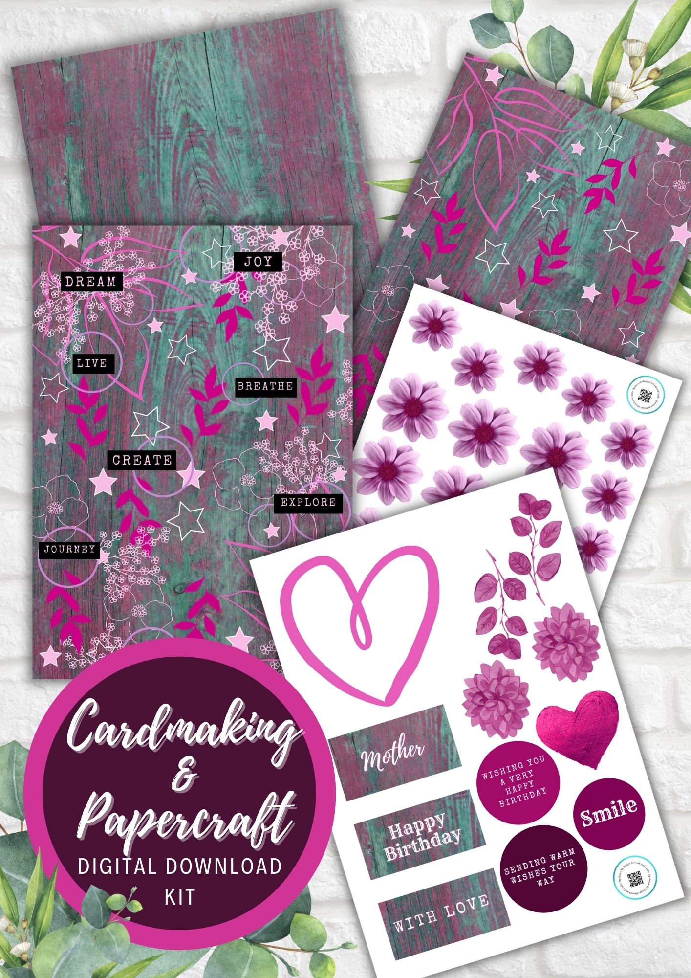 Cheers to the New Year Cardmaking Kit PDF Digital Download Kit ...