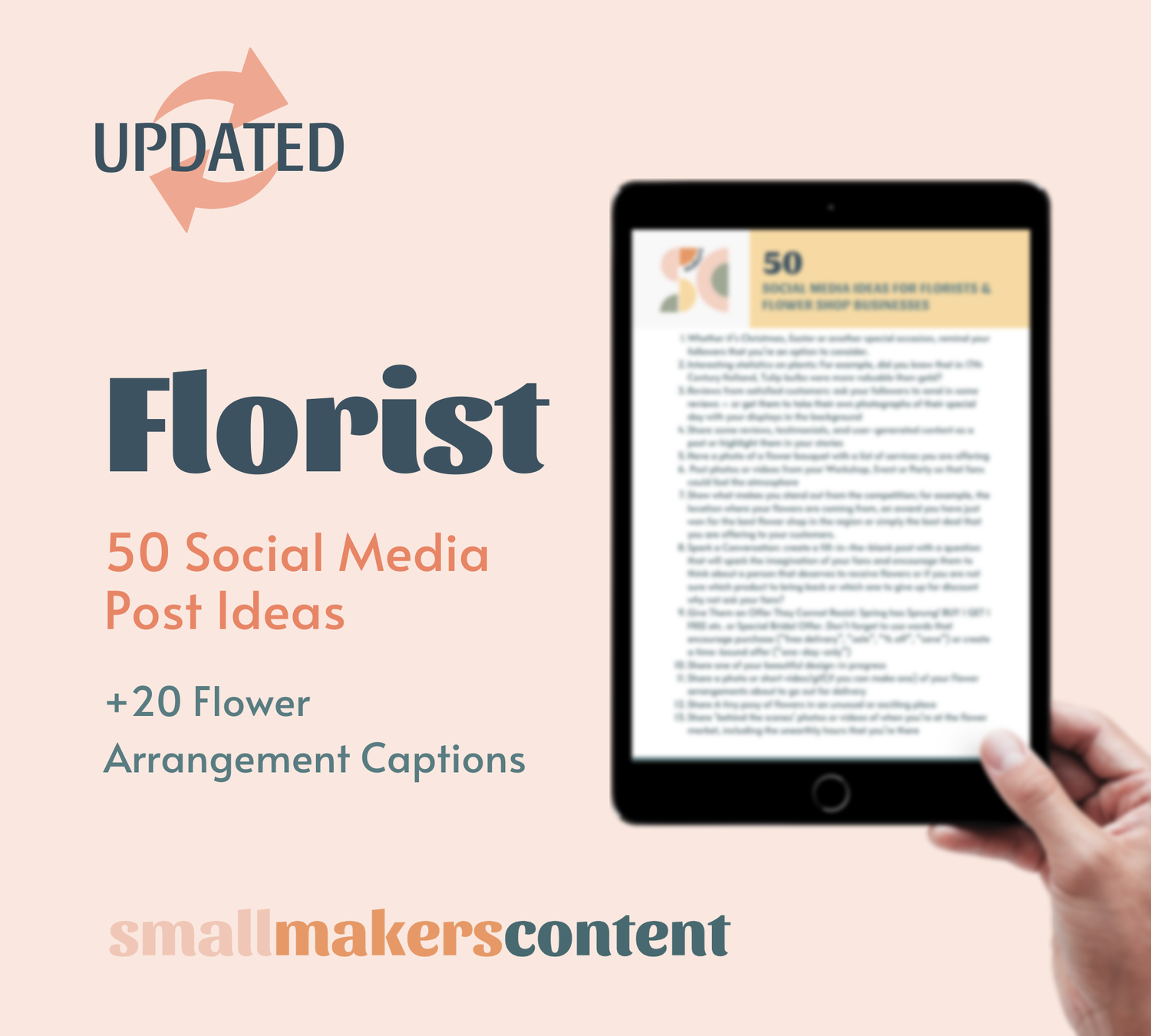 Social Media Post Ideas and Flower Arrangement Captions for Florists