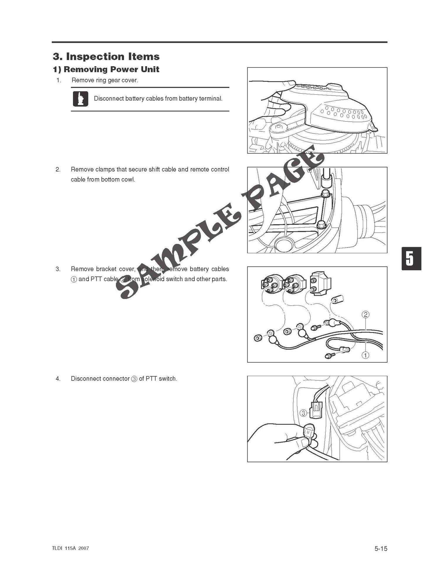 TOHATSU MD115A TLDI OUTBOARD MOTOR SERVICE REPAIR MANUAL (PDF